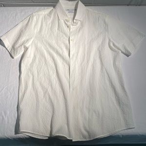 Zara Mens Short Sleeve Button Up Dress Shirt